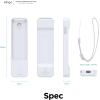 imageelago R1 Case Compatible with 2022 Apple TV 4K Siri Remote 3rd Gen Compatible with 2021 Apple TV Siri Remote 2nd Gen Magnet Technology Lanyard Full Access to All Functions Nightglow BlueNightglow Blue