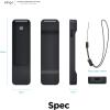imageelago R1 Case Compatible with 2022 Apple TV 4K Siri Remote 3rd Gen Compatible with 2021 Apple TV Siri Remote 2nd Gen Magnet Technology Lanyard Full Access to All Functions Nightglow BlueBlack