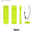 imageelago R1 Case Compatible with 2022 Apple TV 4K Siri Remote 3rd Gen Compatible with 2021 Apple TV Siri Remote 2nd Gen Magnet Technology Lanyard Full Access to All Functions Nightglow BlueNeon Yellow