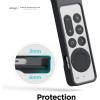 imageelago R1 Case Compatible with 2022 Apple TV 4K Siri Remote 3rd Gen Compatible with 2021 Apple TV Siri Remote 2nd Gen Magnet Technology Lanyard Full Access to All Functions Nightglow BlueBlack