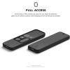 imageelago R2 Slim Case Compatible with Apple TV Siri Remote 4K  4th Generation Black  AntiSlip Slim Fit Durable Material ScratchFree Silicone Shock AbsorptionBlack