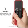 imageelago R2 Slim Case Compatible with Apple TV Siri Remote 4K  4th Generation Black  AntiSlip Slim Fit Durable Material ScratchFree Silicone Shock AbsorptionRed