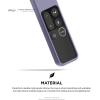 imageelago R2 Slim Case Compatible with Apple TV Siri Remote 4K  4th Generation Black  AntiSlip Slim Fit Durable Material ScratchFree Silicone Shock AbsorptionLavender Grey