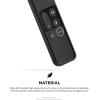 imageelago R2 Slim Case Compatible with Apple TV Siri Remote 4K  4th Generation Black  AntiSlip Slim Fit Durable Material ScratchFree Silicone Shock AbsorptionBlack