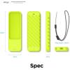 imageelago R3 Protective Case Compatible with Apple TV Siri Remote 1st Generation Black  Extra Protection Durable Silicone Lanyard Included Full AccessNeon Yellow