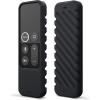 imageelago R3 Protective Case Compatible with Apple TV Siri Remote 1st Generation Black  Extra Protection Durable Silicone Lanyard Included Full AccessBlack