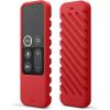 imageelago R3 Protective Case Compatible with Apple TV Siri Remote 1st Generation Black  Extra Protection Durable Silicone Lanyard Included Full AccessRed