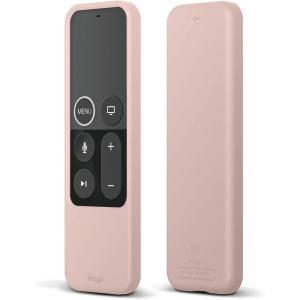 imageelago R2 Slim Case Compatible with Apple TV Siri Remote 4K  4th Generation Black  AntiSlip Slim Fit Durable Material ScratchFree Silicone Shock AbsorptionSand Pink