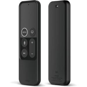 imageelago R2 Slim Case Compatible with Apple TV Siri Remote 4K  4th Generation Black  AntiSlip Slim Fit Durable Material ScratchFree Silicone Shock AbsorptionBlack
