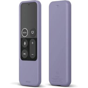 imageelago R2 Slim Case Compatible with Apple TV Siri Remote 4K  4th Generation Black  AntiSlip Slim Fit Durable Material ScratchFree Silicone Shock AbsorptionLavender Grey