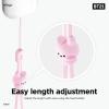 imageelago  LINE FRIENDS BT21 OFFICIAL MERCHANDISE Lanyard Wrist Strap phone charm keychain Anti drop Adjustable ButtonCooky