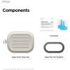 imageelago Armor Case Compatible with AirPods Pro 3 Case  Carabiner Included Supports Wireless Charging Shock Resistant Full Protection StoneStone