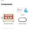 imageelago Cassette Tape Case Compatible with AirPods Pro 3 Case  Carabiner Included Supports Wireless Charging Shock Resistant Full Protection Headphone Accessories for Men for Women