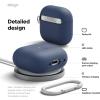 imageelago Compatible with AirPods 4 Case  Premium Silicone Case with Carabiner Supports Wireless Charging Shock Resistant Full Protection Headphone Accessories Nightglow BlueJean Indigo