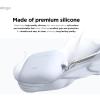 imageelago Compatible with AirPods 4 Case  Premium Silicone Case with Carabiner Supports Wireless Charging Shock Resistant Full Protection Headphone Accessories Nightglow BlueLight Blue