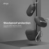 imageelago Compatible with AirPods 4 Case  Premium Silicone Case with Carabiner Supports Wireless Charging Shock Resistant Full Protection Headphone Accessories Nightglow BlueBlack