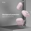imageelago Compatible with AirPods 4 Case  Premium Silicone Case with Carabiner Supports Wireless Charging Shock Resistant Full Protection Headphone Accessories Nightglow BlueLavender