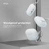 imageelago Compatible with AirPods 4 Case  Premium Silicone Case with Carabiner Supports Wireless Charging Shock Resistant Full Protection Headphone Accessories Nightglow BlueNightglow Blue