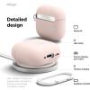 imageelago Compatible with AirPods 4 Case  Premium Silicone Case with Carabiner Supports Wireless Charging Shock Resistant Full Protection Headphone Accessories Nightglow BlueSand Pink