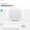imageelago Compatible with AirPods Pro 3 Case  Premium Silicone Case with Carabiner Supports Wireless Charging Shock Resistant Full Protection Headphone Accessories StoneStone