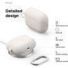 imageelago Compatible with AirPods Pro 3 Case  Premium Silicone Case with Carabiner Supports Wireless Charging Shock Resistant Full Protection Headphone Accessories StoneStone