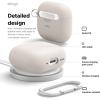 imageelago Liquid Hybrid Case Compatible with AirPods 4 Case Cover  Compatible with AirPods 4th Generation Case Triple Layer Protection Keychain Included Wireless Charging Shock Resistant BlackStone