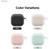 imageelago Liquid Hybrid Case Compatible with AirPods 4 Case Cover  Compatible with AirPods 4th Generation Case Triple Layer Protection Keychain Included Wireless Charging Shock Resistant BlackStone