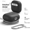 imageelago Liquid Hybrid Case Compatible with AirPods 4 Case Cover  Compatible with AirPods 4th Generation Case Triple Layer Protection Keychain Included Wireless Charging Shock Resistant BlackBlack