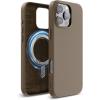 imageelago Magnetic Leather Case Compatible with iPhone 16 Pro Case Compatible with All MagSafe Accessories 63 inch  Builtin Magnets Vegan Leather Shockproof WaterResistant BlackTaupe