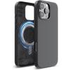 imageelago Magnetic Leather Case Compatible with iPhone 16 Pro Case Compatible with All MagSafe Accessories 63 inch  Builtin Magnets Vegan Leather Shockproof WaterResistant BlackBlack