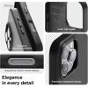 imageelago Magnetic Leather Case Compatible with iPhone 16 Pro Case Compatible with All MagSafe Accessories 63 inch  Builtin Magnets Vegan Leather Shockproof WaterResistant BlackBlack