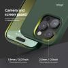 imageelago Magnetic Leather Case Compatible with iPhone 16 Pro Case Compatible with All MagSafe Accessories 63 inch  Builtin Magnets Vegan Leather Shockproof WaterResistant BlackMidnight Green