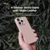 imageelago Magnetic Leather Case Compatible with iPhone 16 Pro Case Compatible with All MagSafe Accessories 63 inch  Builtin Magnets Vegan Leather Shockproof WaterResistant BlackLovely Pink