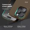 imageelago Magnetic Leather Case Compatible with iPhone 16 Pro Case Compatible with All MagSafe Accessories 63 inch  Builtin Magnets Vegan Leather Shockproof WaterResistant BlackTaupe