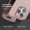 imageelago Magnetic Leather Case Compatible with iPhone 16 Pro Case Compatible with All MagSafe Accessories 63 inch  Builtin Magnets Vegan Leather Shockproof WaterResistant BlackLovely Pink