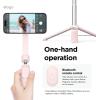 imageelago Magnetic Selfie Stick Tripod Compatible with MagSafe for iPhone and Galaxy Strong Magnetism Portable Lightweight Extendable Pouch Bluetooth Remote Guide Sticker Included Light BlueLovely Pink