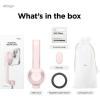 imageelago Magnetic Selfie Stick Tripod Compatible with MagSafe for iPhone and Galaxy Strong Magnetism Portable Lightweight Extendable Pouch Bluetooth Remote Guide Sticker Included Light BlueLovely Pink