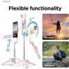 imageelago Magnetic Selfie Stick Tripod Compatible with MagSafe for iPhone and Galaxy Strong Magnetism Portable Lightweight Extendable Pouch Bluetooth Remote Guide Sticker Included Light BlueLovely Pink