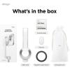 imageelago Magnetic Selfie Stick Tripod Compatible with MagSafe for iPhone and Galaxy Strong Magnetism Portable Lightweight Extendable Pouch Bluetooth Remote Guide Sticker Included Light BlueWhite