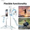 imageelago Magnetic Selfie Stick Tripod Compatible with MagSafe for iPhone and Galaxy Strong Magnetism Portable Lightweight Extendable Pouch Bluetooth Remote Guide Sticker Included Light BlueLight Blue