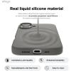 imageelago Magnetic Silicone Case Compatible with iPhone 16 Pro Max Case 69 Inch Compatible with All MagSafe Accessories  Builtin Magnets Soft Grip Silicone Shockproof StoneMedium Gray