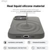 imageelago Magnetic Silicone Case Compatible with iPhone 16 Pro Max Case 69 Inch Compatible with All MagSafe Accessories  Builtin Magnets Soft Grip Silicone Shockproof StoneMedium Gray