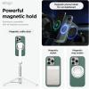 imageelago Magnetic Silicone Case Compatible with iPhone 16 Pro Max Case 69 Inch Compatible with All MagSafe Accessories  Builtin Magnets Soft Grip Silicone Shockproof StoneMidnight Green