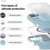 imageelago Magnetic Silicone Case Compatible with iPhone 16 Pro Max Case 69 Inch Compatible with All MagSafe Accessories  Builtin Magnets Soft Grip Silicone Shockproof StoneSky Blue