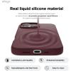 imageelago Magnetic Silicone Case Compatible with iPhone 16 Pro Max Case 69 Inch Compatible with All MagSafe Accessories  Builtin Magnets Soft Grip Silicone Shockproof StoneBurgundy