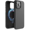 imageelago Magnetic Silicone Case Compatible with iPhone 16 Pro Max Case 69 Inch Compatible with All MagSafe Accessories  Builtin Magnets Soft Grip Silicone Shockproof StoneBlack