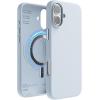 imageelago Magnetic Silicone Case Compatible with iPhone 16 Pro Max Case 69 Inch Compatible with All MagSafe Accessories  Builtin Magnets Soft Grip Silicone Shockproof StoneLight Blue
