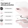 imageelago Magnetic Silicone Case Compatible with iPhone 16 Pro Max Case 69 Inch Compatible with All MagSafe Accessories  Builtin Magnets Soft Grip Silicone Shockproof StoneLovely Pink