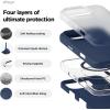 imageelago Magnetic Silicone Case Compatible with iPhone 16 Pro Max Case 69 Inch Compatible with All MagSafe Accessories  Builtin Magnets Soft Grip Silicone Shockproof StoneJean Indigo