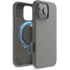 imageelago Magnetic Silicone Case Compatible with iPhone 16 Pro Max Case 69 Inch Compatible with All MagSafe Accessories  Builtin Magnets Soft Grip Silicone Shockproof StoneMedium Gray